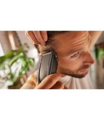 Philips Машинка для стрижки Series 7000, акум., роторный мотор, насадок-3, кейс,ножницы, расческа в компл., сталь, чорно-серый
