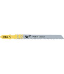Milwaukee Полотно пилочное для лобзика T101BR, по дереву, шаг зуба 2.5мм х 75мм, 5шт