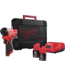 Milwaukee Винтоверт ударный аккумуляторный M12 FID2-202X 12В АКБ 2х2А·час 0-4000об·мин 170Нм 1/4" ЗП C12C жилет кейс