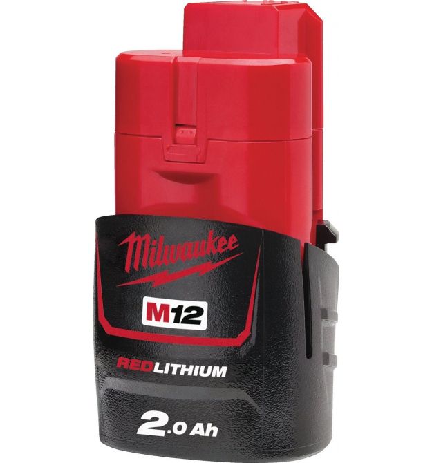 Milwaukee Аккумулятор Redlithium M12 12В, 2А·час, 0.178кг
