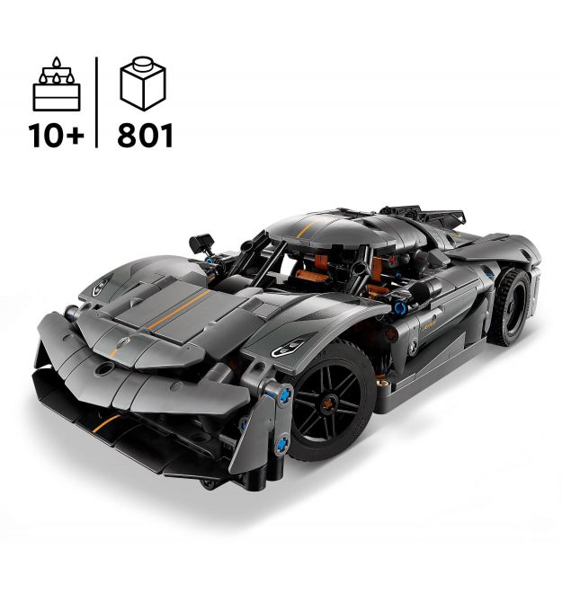 LEGO Конструктор Technic Koenigsegg Jesko Absolut — серый гиперкар