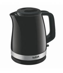 Tefal Электрочайник Delfini 1.7л, пластик, серебристо-черный
