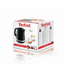 Tefal Электрочайник Delfini 1.7л, пластик, серебристо-черный