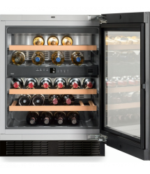 Liebherr Холодильник Liebherr встраиваемый для вина, 82x60х57.5, полок - 5, зон - 2, бут-34, ST, черный