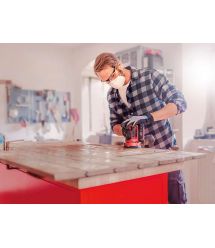 Einhell Шлифмашина эксцентриковая аккумуляторная TE-RS 18 Li Kit, 18В,акб 1х2.5А·час 125мм, 14000-22000кол/мин, 1.2кг