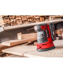 Einhell Шлифмашина эксцентриковая аккумуляторная TE-RS 18 Li Kit, 18В,акб 1х2.5А·час 125мм, 14000-22000кол/мин, 1.2кг