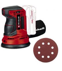 Einhell Шлифмашина эксцентриковая аккумуляторная TE-RS 18 Li Kit, 18В,акб 1х2.5А·час 125мм, 14000-22000кол/мин, 1.2кг