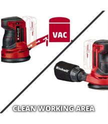 Einhell Шлифмашина эксцентриковая аккумуляторная TE-RS 18 Li Kit, 18В,акб 1х2.5А·час 125мм, 14000-22000кол/мин, 1.2кг