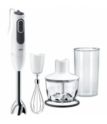 Braun Блендер Braun погружной, 750Вт, 3в1, чаша-600мл, белый