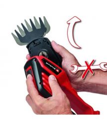 Einhell Ножницы для травы аккумуляторные GE-CG 18/100 Li Kit, 18В акб 1х2.5А·час PXC, 10см, шаг реза 8мм, 1.06кг