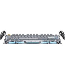 GravaStar Клавиатура механическая GravaStar Mercury K1 Pro 80keys, GravaStar x Kailh Speedy Mint, EN/UKR, BT/WL/USB, сірий