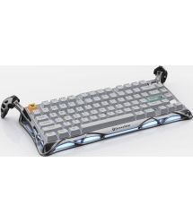 GravaStar Клавиатура механическая GravaStar Mercury K1 Pro 80keys, GravaStar x Kailh Speedy Mint, EN/UKR, BT/WL/USB, сірий