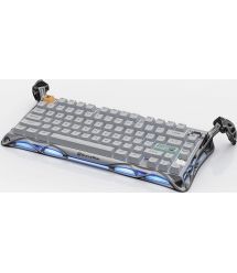 GravaStar Клавиатура механическая GravaStar Mercury K1 Pro 80keys, GravaStar x Kailh Speedy Mint, EN/UKR, BT/WL/USB, сірий