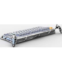 GravaStar Клавиатура механическая GravaStar Mercury K1 Pro 80keys, GravaStar x Kailh Speedy Mint, EN/UKR, BT/WL/USB, сірий
