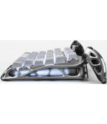 GravaStar Клавиатура механическая GravaStar Mercury K1 Pro 80keys, GravaStar x Kailh Speedy Mint, EN/UKR, BT/WL/USB, сірий