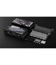 GravaStar Клавиатура механическая GravaStar Mercury K1 Pro 80keys, GravaStar x Kailh Speedy Mint, EN/UKR, BT/WL/USB, сірий