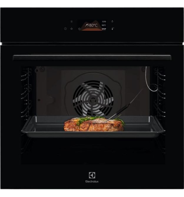 Electrolux Духовой шкаф Electrolux электрический, 72л, A+, пар, дисплей, конвекция, телескопические направляющие, черный