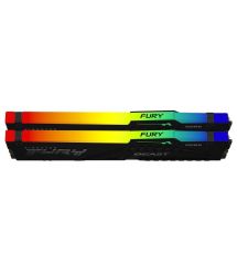 Kingston Память ПК DDR5 64GB KIT (32GBx2) 5200 FURY Beast RGB