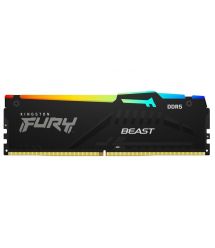 Kingston Память ПК DDR5 64GB KIT (32GBx2) 5200 FURY Beast RGB