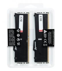 Kingston Память ПК DDR5 64GB KIT (32GBx2) 5200 FURY Beast RGB