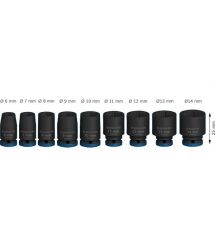 Bosch Набор ударных торцевых головок Professional Standart 9шт 1/4" 25мм
