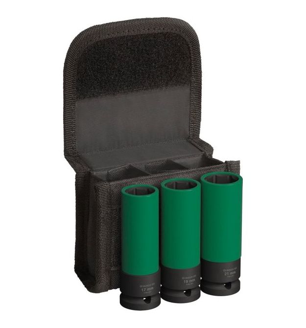 Bosch Набор ударных торцевых головок Professional Extra Deep 3шт 1/2" 85мм