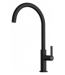 Franke Смеситель для кухни Maris Slim J, дл.излива - 252мм, поворотный, 1 рычаг, черный матовый
