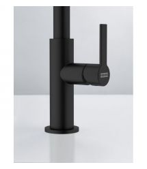 Franke Смеситель для кухни Maris Slim J, дл.излива - 252мм, поворотный, 1 рычаг, черный матовый