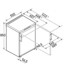 Liebherr Морозильная камера Liebherr, 85x55x60.7, 106л, 1дв., A+, ST, белый