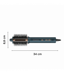 Rowenta Фен-щетка Air Brush 3D, 1200Вт, режимов-3, иониз-я, хол. обдув, функция фена, керамика, черный