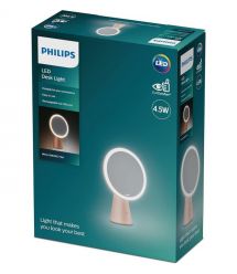 Philips Зеркало косметическое Mirror 4.5w 5000/4000/3000K USB розовый