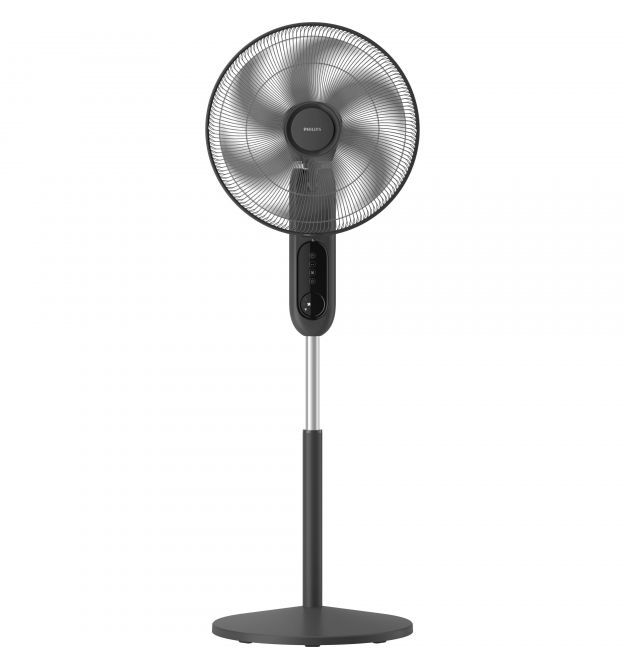 Philips Вентилятор напольный Series 1001, 45см, 47Вт, пульт ДУ, опора круглая, ароматерапия, черный