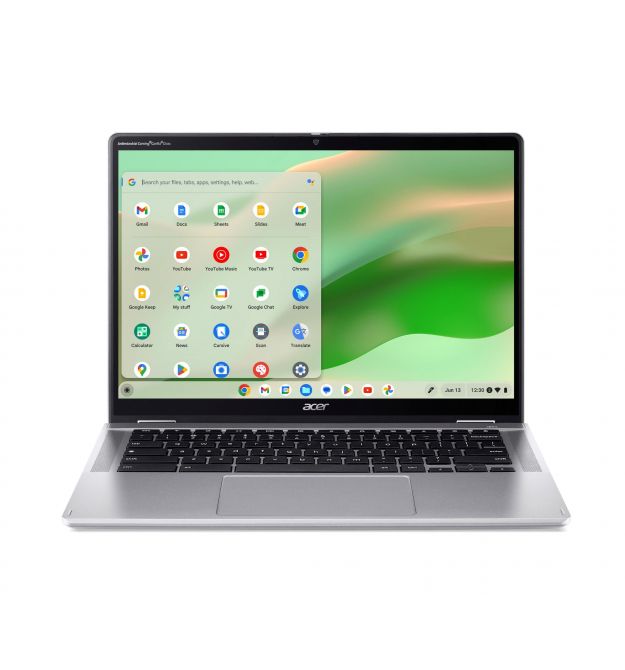 Acer Ноутбук Chromebook Spin CP314-2HN 14" WUXGA IPS Touch, Intel i3-N305, 8GB, F256GB, UMA, ChromeOS, серебристый