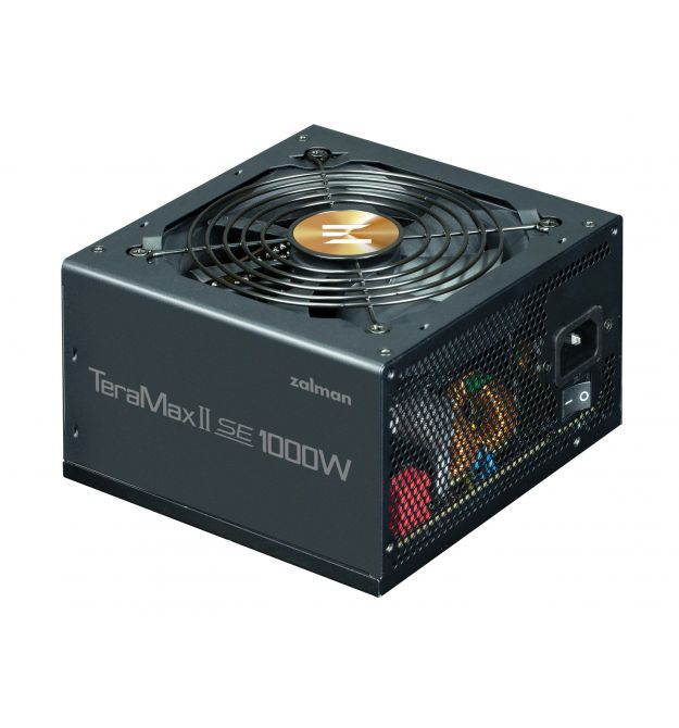 Zalman Блок питания Teramax II SE (1000W) 89%, 80+ Gold, 120мм, 1xMB 28pin (18+10), 2xCPU(4pin+ 4pin), 3xMolex, 12x