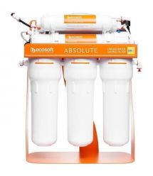 Ecosoft Фильтр обратного осмоса Absolute с минерализатором и насосом на станине, мембрана 75gpd DuPont, дренаж 1:1