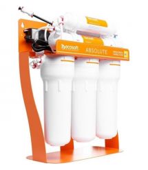Ecosoft Фильтр обратного осмоса Absolute с минерализатором и насосом на станине, мембрана 75gpd DuPont, дренаж 1:1