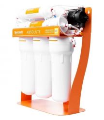 Ecosoft Фильтр обратного осмоса Absolute с минерализатором и насосом на станине, мембрана 75gpd DuPont, дренаж 1:1