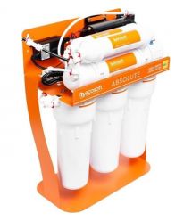 Ecosoft Фильтр обратного осмоса Absolute с минерализатором и насосом на станине, мембрана 75gpd DuPont, дренаж 1:1