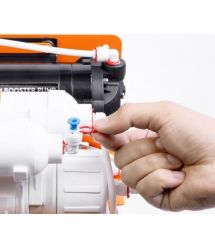 Ecosoft Фильтр обратного осмоса Absolute с минерализатором и насосом на станине, мембрана 75gpd DuPont, дренаж 1:1