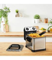 Tefal Фритюрниця Filtra Pro, 2400Вт, ємність-3л, механічне керув., від 150°C до 190°C нержавіюча сталь, черный