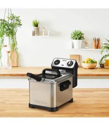 Tefal Фритюрниця Filtra Pro, 2400Вт, ємність-3л, механічне керув., від 150°C до 190°C нержавіюча сталь, черный