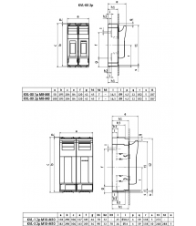 ETI Разъединитель, KVL-1 2p M10-M10
