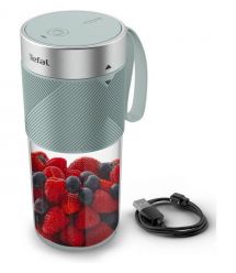 Tefal Блендер Lightmix портативный для смузи, чаша-300мл, USB, зеленый