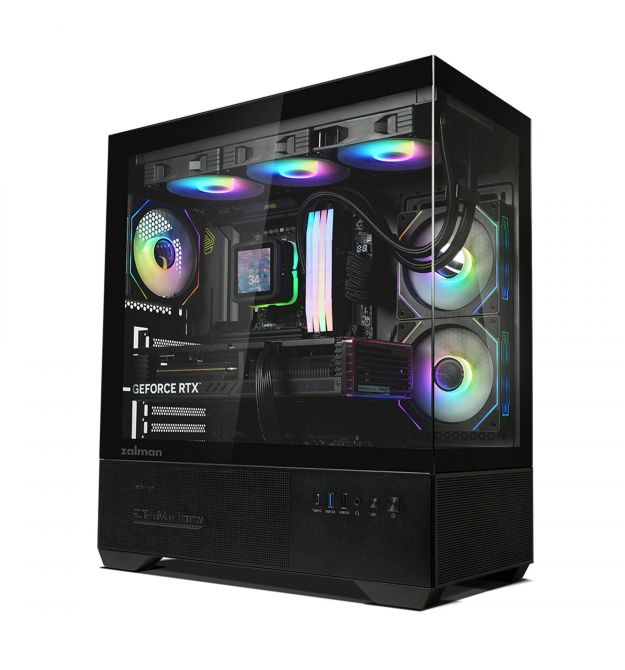 Zalman Корпус Chronix без БП, 1xUSB3.0, 1xUSB2.0, 1x Type C, 2x120мм ARGB Reverse, 1x120мм ARGB, VGA 410мм, LCS