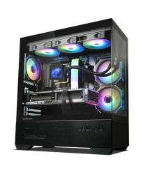 Zalman Корпус Chronix без БП, 1xUSB3.0, 1xUSB2.0, 1x Type C, 2x120мм ARGB Reverse, 1x120мм ARGB, VGA 410мм, LCS