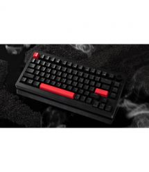 Lemokey Клавиатура механическая X4 84Key, Keychron Brown, USB-A, QMK/VIA, Hot-Swap, EN/UKR, RGB, черный