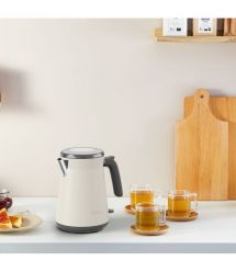 Tefal Электрочайник Collection 1.7л, Strix, нерж. сталь, белый