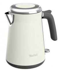Tefal Электрочайник Collection 1.7л, Strix, нерж. сталь, белый