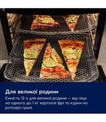 Electrolux Мультипеч 1800Вт, чаша-12л, сенсорное управл., 12 авто. программ, окошко, пластик, черный