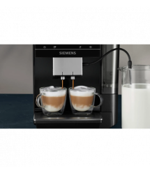 Siemens Кофемашина, 2.4л, зерно+мол., автомат.капуч, LED-дисплей, авторецептов -19, черный